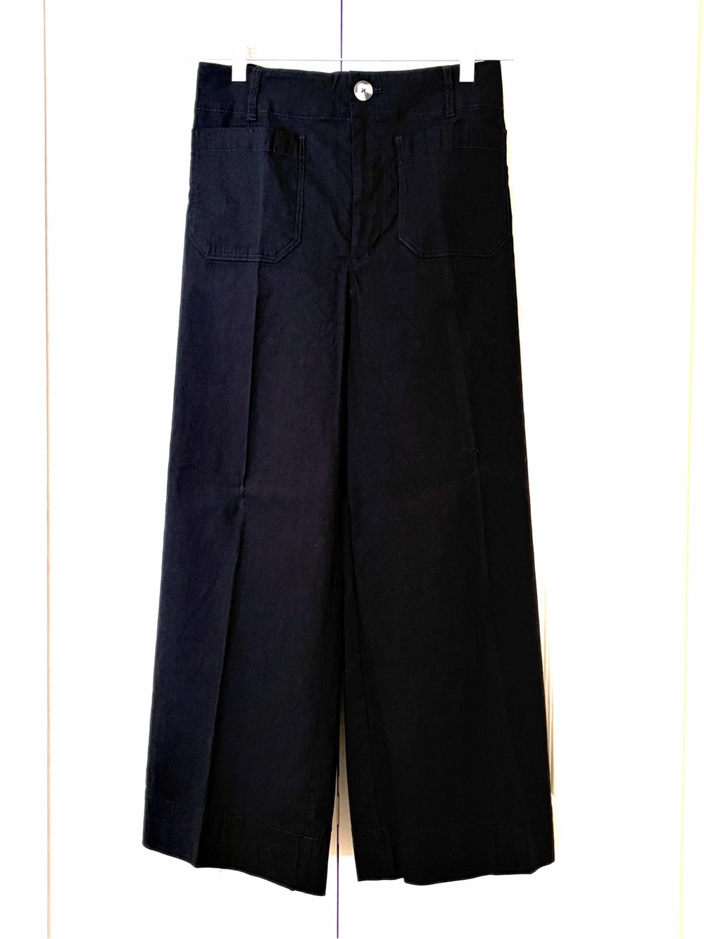NWT Anthropologie Maeve Colette Wide-Leg Black Pants